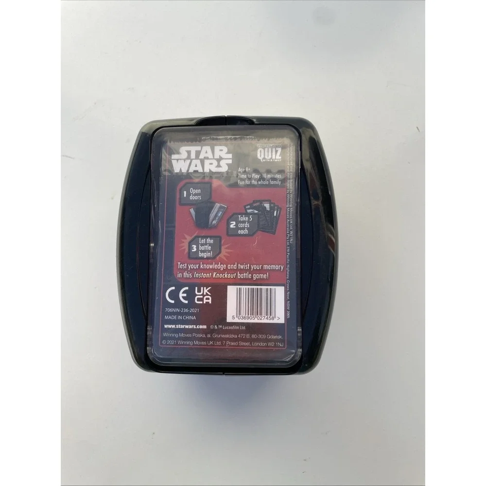 Star Wars Quiz Game Brand New Sealed Cards